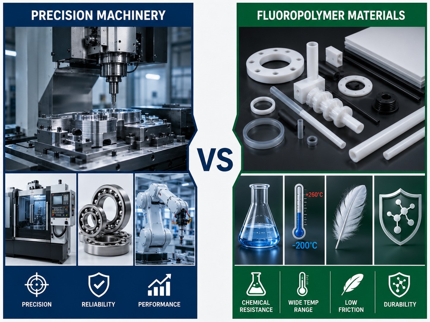 Fluoropolymerrørvejledning: PTFE vs PFA vs FEP sammenlignet (2026)